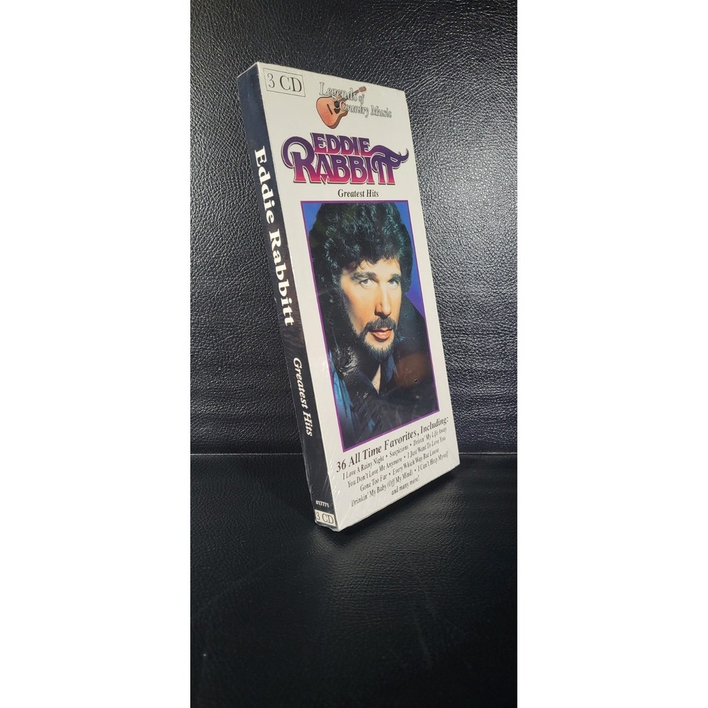 EDDIE RABBIT - Eddie Rabbitt: 36 Hits - 3 CD - Box Set - NEW IN SHRINK EXCELLENT